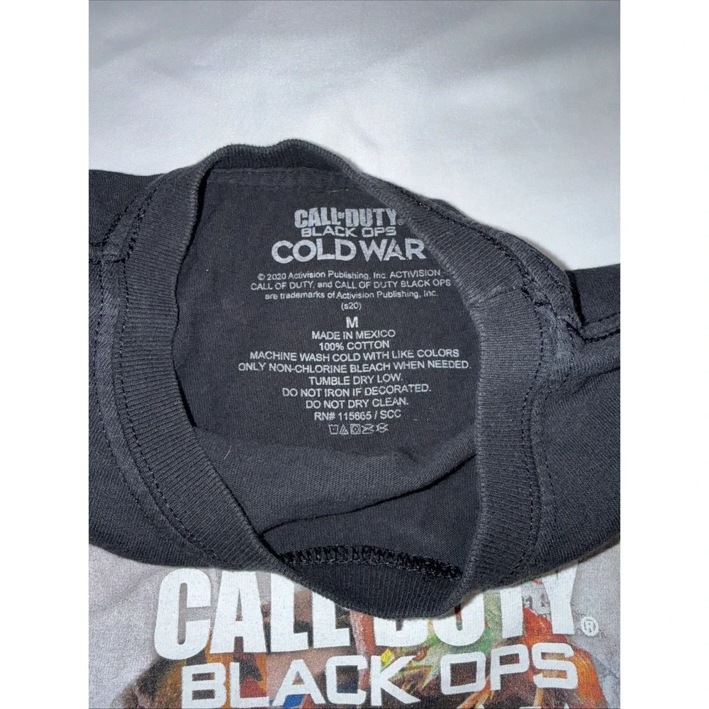 Call Of Duty Black Ops Cold War Short Sleeve Black Shirt Size M
